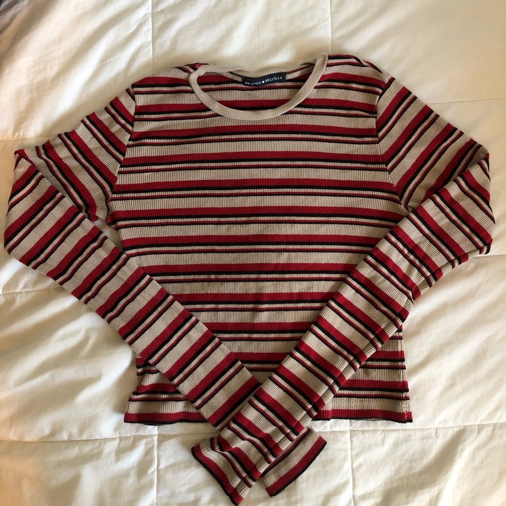 Long sleeve Brandy crop
